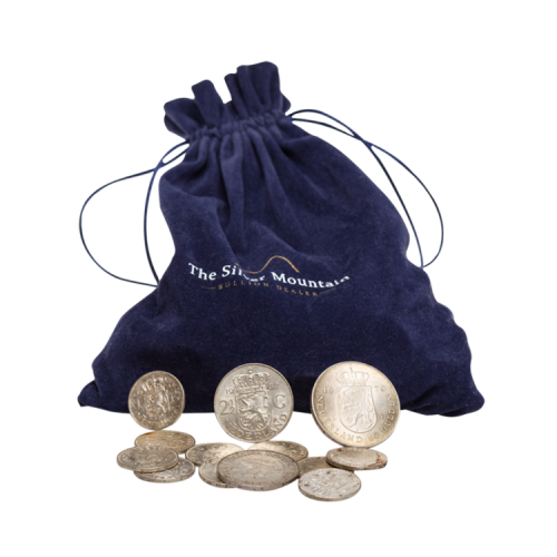 Thumbnail Bag of silver Dutch coins