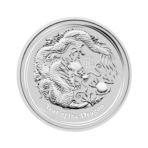 Thumbnail 1 kilo Lunar silver coin 2012 Year of the Dragon