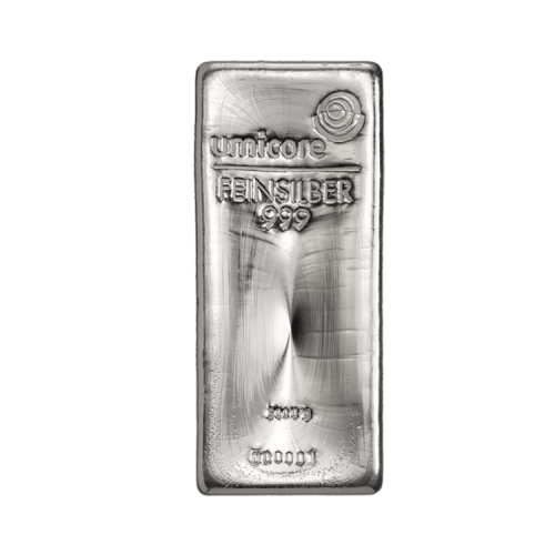 Thumbnail 5 kilo Umicore Silver Bar front