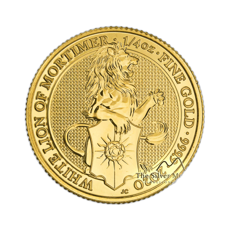 1/4 oz Queens Beasts Gold Coin 2020 front