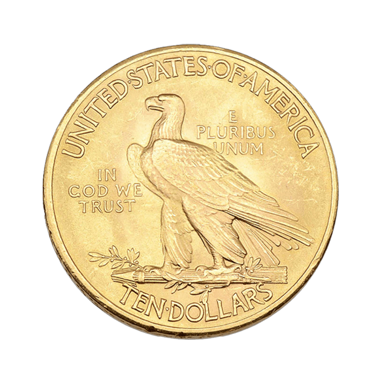 Golden Eagle Gold Coin Mixed Years Indian Head back