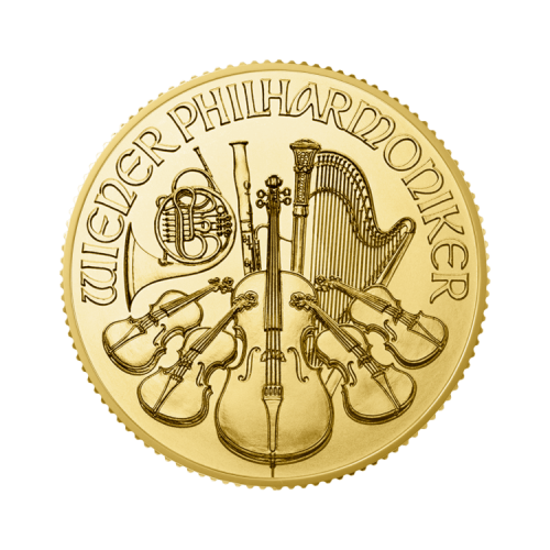 Thumbnail 1/4 oz Philharmoniker Gold Coin Mixed Years front