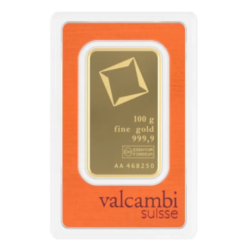 Thumbnail Valcambi 100 gram gold bar