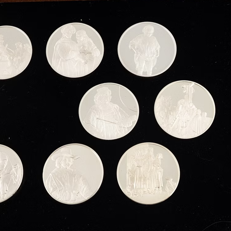 3 kilo Franklin Mint Silver Coin Mixed Years angle 5