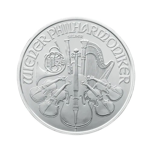 1 oz Philharmoniker Plata Años Diversions front