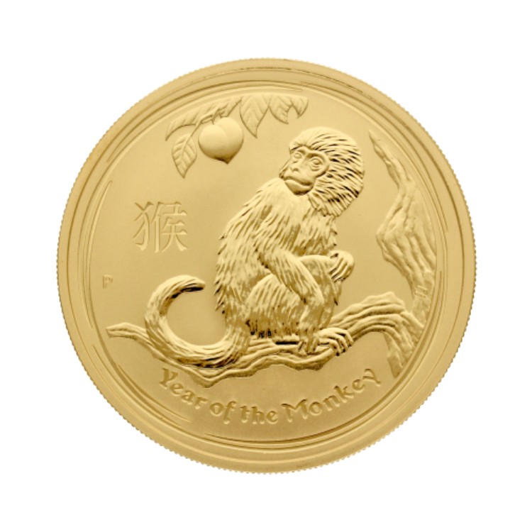 1 oz Lunar Gold Coin 2016 front