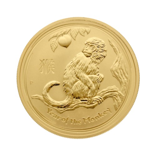 Thumbnail 1 oz Lunar Gold Coin 2016 front