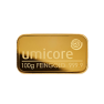 100g Umicore Goldbarren Verschiedene Jahre front