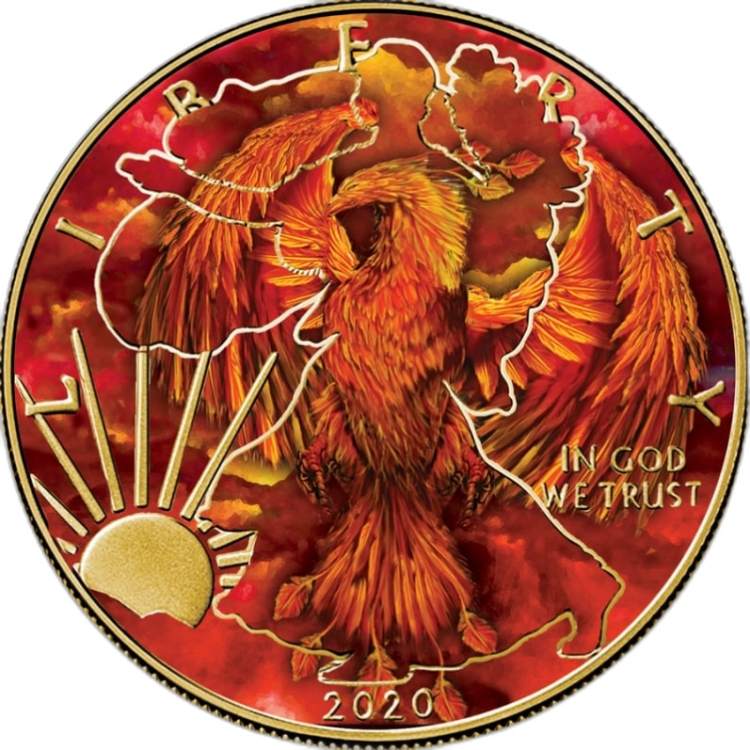 1 oz American Eagle Silbermünze 2020 front