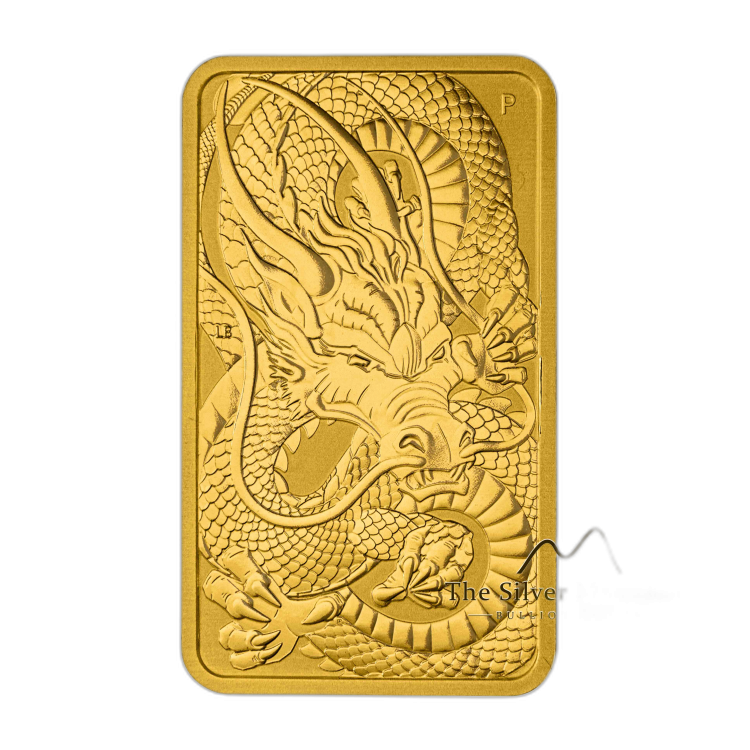 1 oz Perth Mint Gold Bar 2021 front