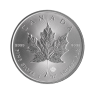 Obverse 1 troy ounce silver Maple Leaf coin