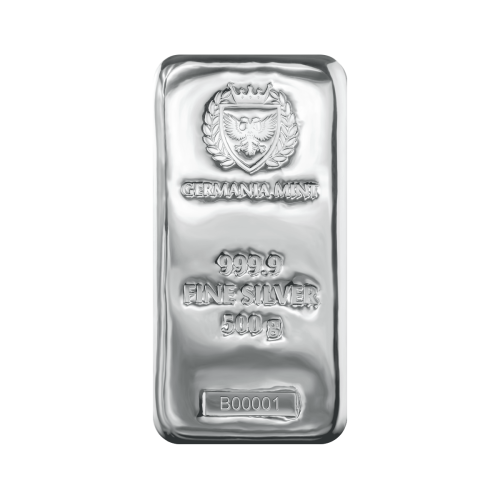 Thumbnail 500g Germania Mint Silver Bar front