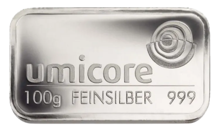 Umicore pre-owned silver bar