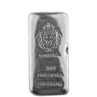 Pre-owned silver bar of 1 kilo