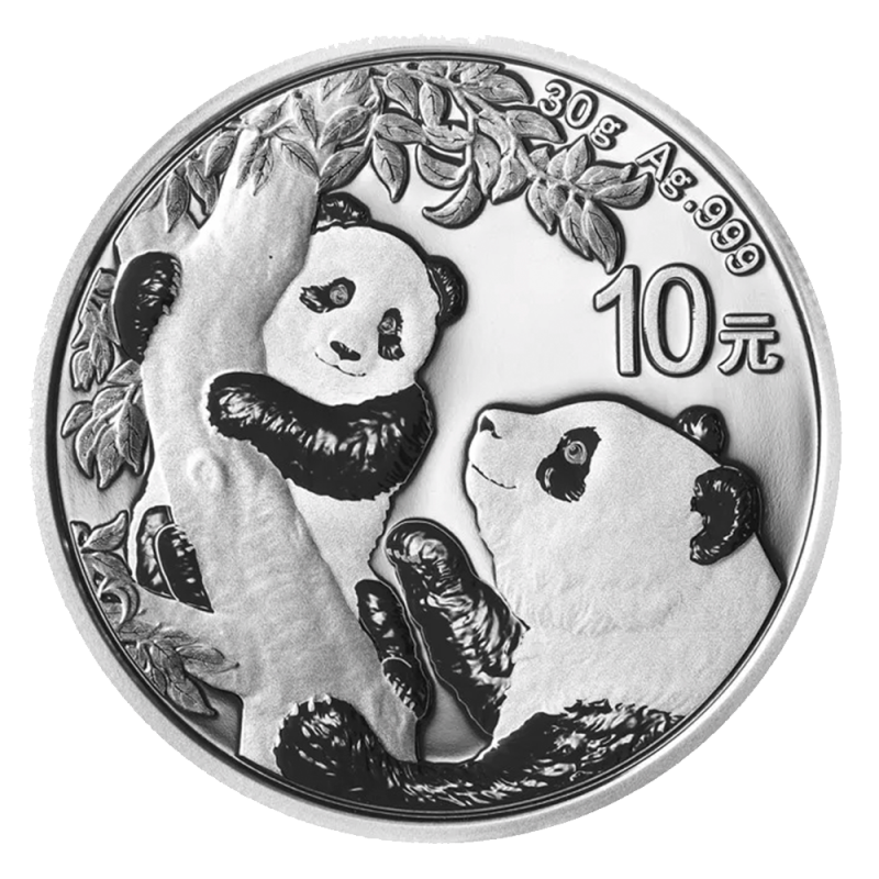 30g China Panda Silver Coin (2021) Bitgild