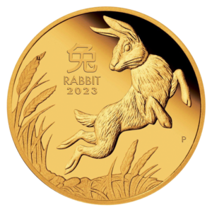 1 oz Lunar III Rabbit | Gold | 2023(Front)