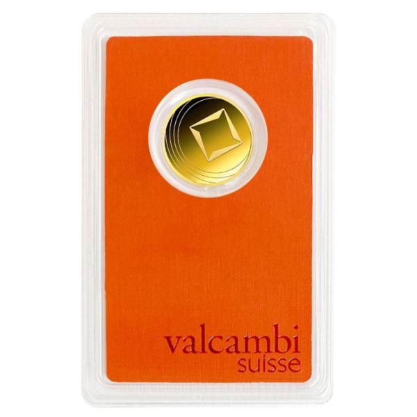 5g Gold Bar | Valcambi | Round Bar(Back)