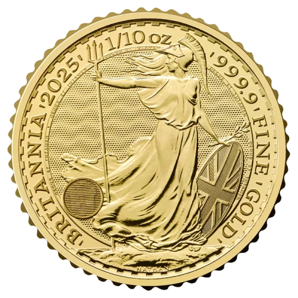 1/10 oz Britannia Charles III Gold Coin | 2025(Front)