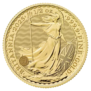 1/2 oz Britannia Charles III Gold Coin | 2025(Front)