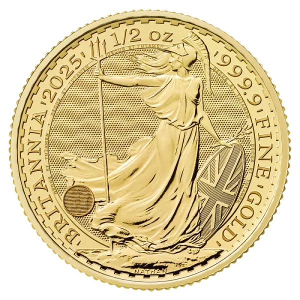 1/2 oz Britannia Charles III Gold Coin | 2025(Front)