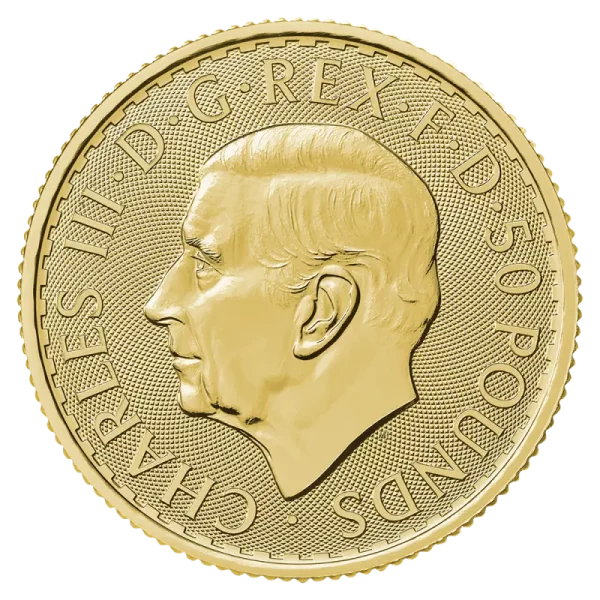 1/2 oz Britannia Charles III Gold Coin | 2025(Back)