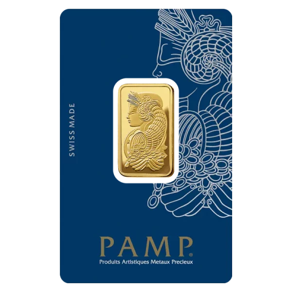 1/2 oz Gold Bar | PAMP Fortuna(Front)