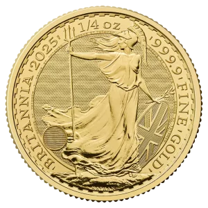 1/4 oz Britannia Charles III Gold Coin | 2025(Front)