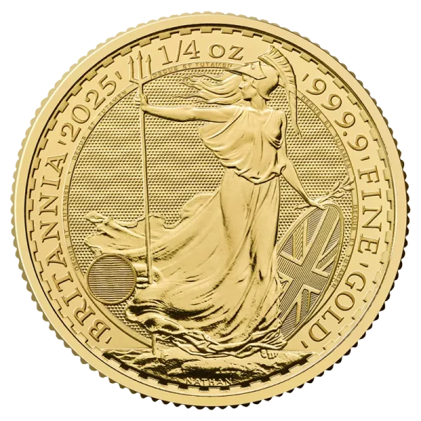 1/4 oz Britannia Charles III Gold Coin | 2025(Front)