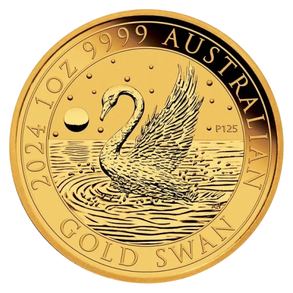 1 oz Perth Mint Gold Swan | 2024(Front)