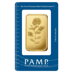 50g Gold Bar | PAMP Rose(Front)